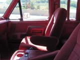 1990 Ford F150 XLT Lariat Extended Cab Scarlet Red Interior