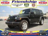 2010 Natural Green Pearl Jeep Wrangler Unlimited Sport 4x4 #36063060
