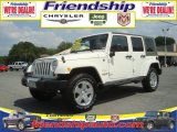 2010 Stone White Jeep Wrangler Unlimited Sahara 4x4 #36063061