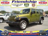 2010 Rescue Green Metallic Jeep Wrangler Unlimited Sport 4x4 #36063062