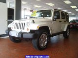 2010 Stone White Jeep Wrangler Unlimited Sahara 4x4 #36063063