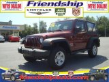 2010 Red Rock Crystal Pearl Jeep Wrangler Sport 4x4 #36063066