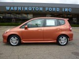 2008 Blaze Orange Metallic Honda Fit Sport #36193517