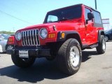 2004 Flame Red Jeep Wrangler Unlimited 4x4 #36192967