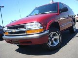 2001 Majestic Red Metallic Chevrolet Blazer LS #36294750