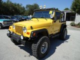 2001 Solar Yellow Jeep Wrangler Sport 4x4 #36347703