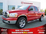 2006 Flame Red Dodge Ram 1500 Big Horn Edition Quad Cab #36347215