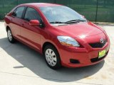 2009 Barcelona Red Metallic Toyota Yaris Sedan #36347289