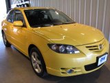 2004 Solar Yellow Mica Mazda MAZDA3 s Sedan #36406700