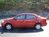 2006 Impulse Red Pearl Toyota Corolla LE #36480802