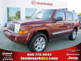 2008 Red Rock Crystal Pearl Jeep Commander Limited #36480031