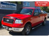 2005 Bright Red Ford F150 XLT SuperCab 4x4 #36480128