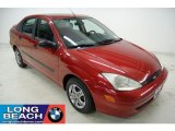 2001 Infra Red Clearcoat Ford Focus LX Sedan #36547621