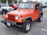 2005 Impact Orange Jeep Wrangler X 4x4 #36621886
