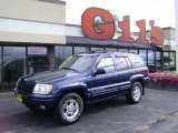 2000 Patriot Blue Pearlcoat Jeep Grand Cherokee Limited 4x4 #36622299