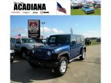 2009 Deep Water Blue Pearl Jeep Wrangler Unlimited X 4x4 #36622364