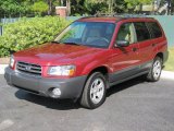 2005 Cayenne Red Pearl Subaru Forester 2.5 X #36622161