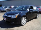 2011 Ebony Black Ford Focus SEL Sedan #36767156