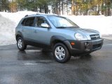 2007 Alpine Frost Blue Metallic Hyundai Tucson SE #3665239