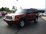 2008 Red Rock Crystal Pearl Jeep Commander Sport 4x4 #36767177