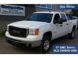 2007 Summit White GMC Sierra 2500HD SLE Crew Cab 4x4 #36817071