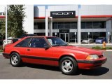 1990 Bright Red Ford Mustang LX 5.0 Coupe #36856125
