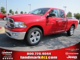 2011 Flame Red Dodge Ram 1500 Big Horn Quad Cab #36963173