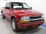 1999 Dark Cherry Red Metallic Chevrolet S10 LS Extended Cab 4x4 #36963550
