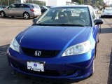 2004 Fiji Blue Pearl Honda Civic Value Package Coupe #37033686