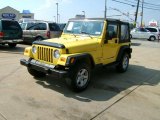 2004 Solar Yellow Jeep Wrangler SE 4x4 #37033359