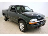 2002 Forest Green Metallic Chevrolet S10 LS Extended Cab 4x4 #37033735