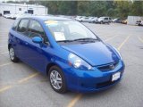 2008 Vivid Blue Pearl Honda Fit Hatchback #37033589