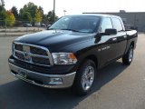 2011 Brilliant Black Crystal Pearl Dodge Ram 1500 Big Horn Crew Cab 4x4 #37033922