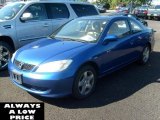 2004 Vivid Blue Pearl Honda Civic EX Coupe #37125123