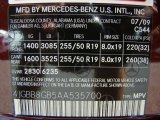 2010 ML Color Code for Barolo Red Metallic - Color Code: 544