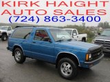 1991 Bright Blue Metallic Chevrolet S10 Blazer Tahoe 4x4 #37175095
