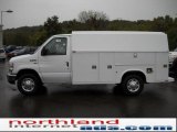 2010 Oxford White Ford E Series Cutaway E350 Commercial Utility #37224929