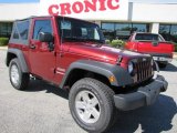 2010 Red Rock Crystal Pearl Jeep Wrangler Sport 4x4 #37225173