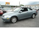 2009 Clearwater Blue Pearl Chrysler Sebring Touring Convertible #37225438