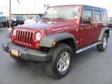 2010 Red Rock Crystal Pearl Jeep Wrangler Unlimited Rubicon 4x4 #37225756