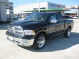 2011 Brilliant Black Crystal Pearl Dodge Ram 1500 Laramie Quad Cab 4x4 #37322218