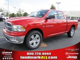 2011 Flame Red Dodge Ram 1500 Big Horn Quad Cab #37321864