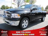 2011 Brilliant Black Crystal Pearl Dodge Ram 1500 Big Horn Crew Cab #37321865