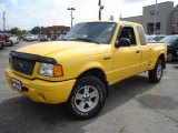 2002 Chrome Yellow Ford Ranger Edge SuperCab 4x4 #37321556