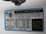 2005 Hyundai Tucson GL Info Tag