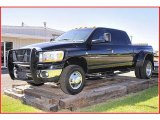 2006 Brilliant Black Crystal Pearl Dodge Ram 3500 SLT Mega Cab 4x4 Dually #37322023