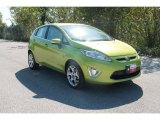 2011 Lime Squeeze Metallic Ford Fiesta SES Hatchback #37321659