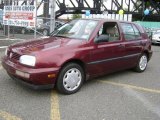 Red Pearl Metallic Volkswagen Golf in 1994