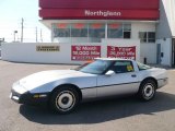 Bright Silver Metallic Chevrolet Corvette in 1984