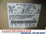 2011 MKX Color Code for Gold Leaf Metallic - Color Code: UP